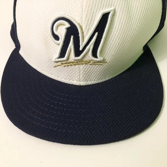 Milwaukee Brewers MLB Cap  Size 7 1/2 Baseball Hat New Era - Picture 3 of 16